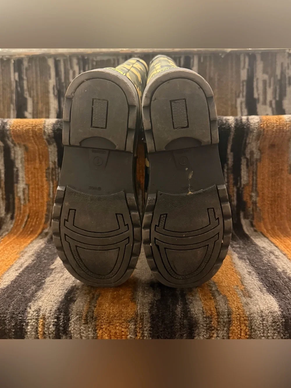 Western Chief Kids Camo Rain Boots in Green and Tan